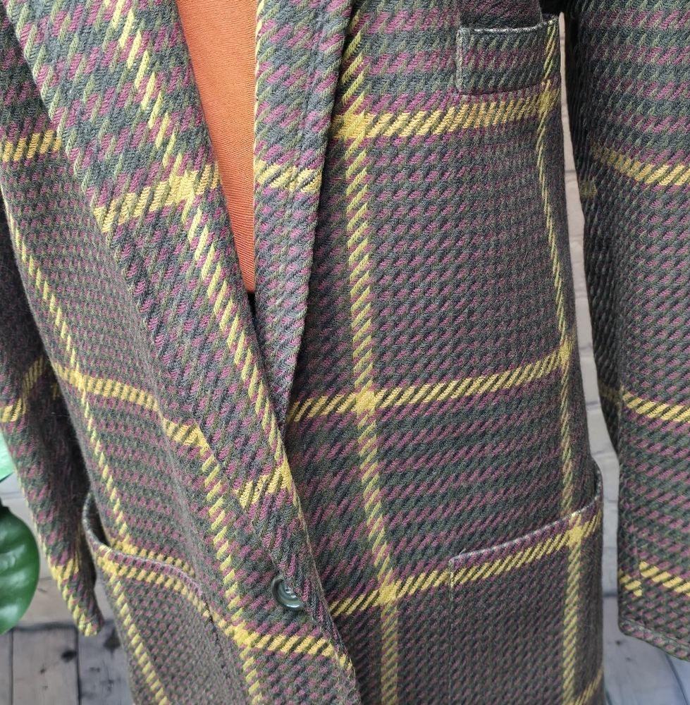 Linda Allard For Ellen Tracy 80s Plaid Blazer - Picture 4 of 10